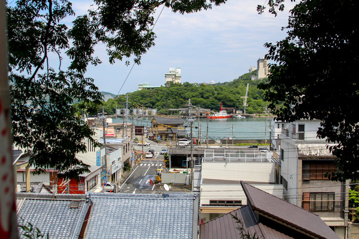 慈眼山 金胎寺からの鳥羽の町並み風景