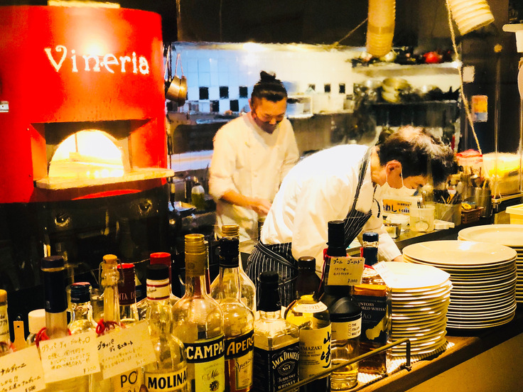 『Vineria』厨房の様子