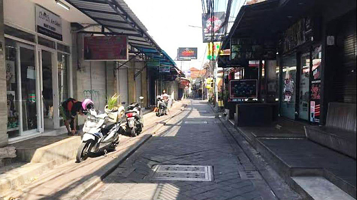 ゴーストタウン化したサヌール・クタ