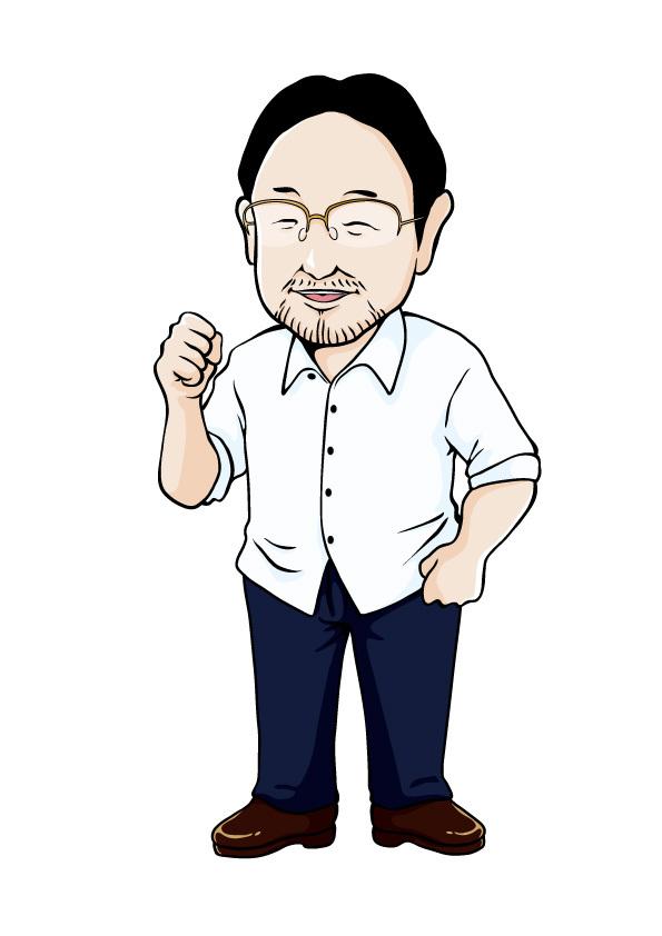 藻谷浩介氏似顔絵