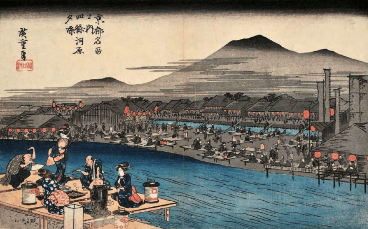 数百年前の鴨川の様子