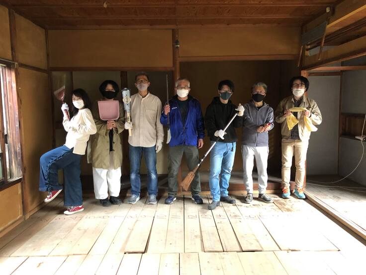 古民家のお掃除をしました