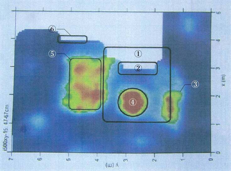 地中レーダー探査結果