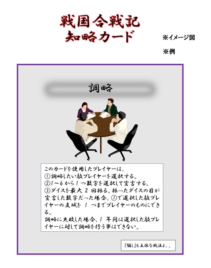 カード例　知略カード