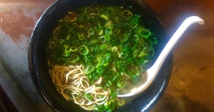 めん馬鹿一代ネギラーメン写真