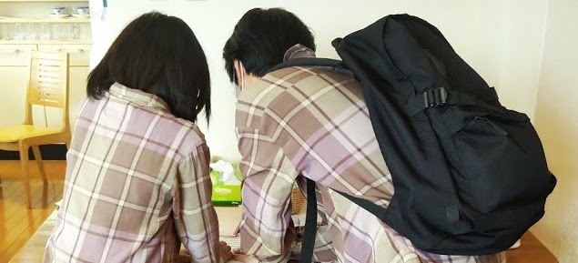 ペアルック母子