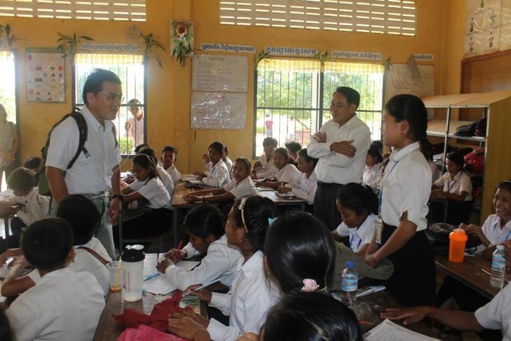 学校訪問の様子