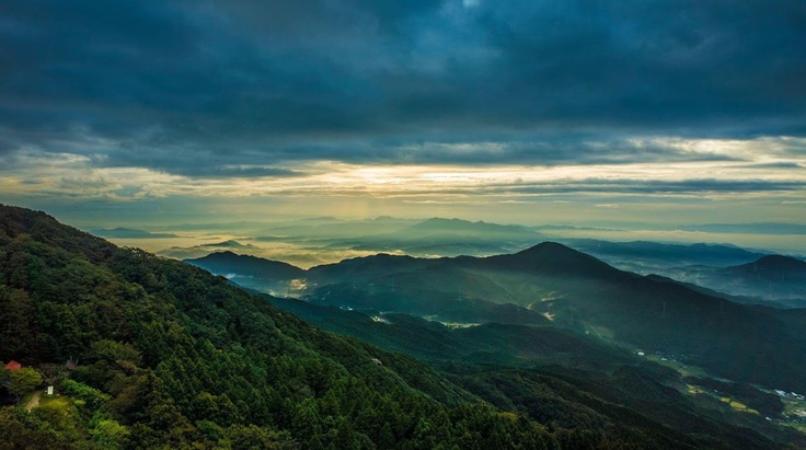 太宰府は宝満山からの風景
