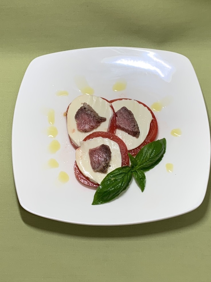 モッツァレラとし鹿へしこ