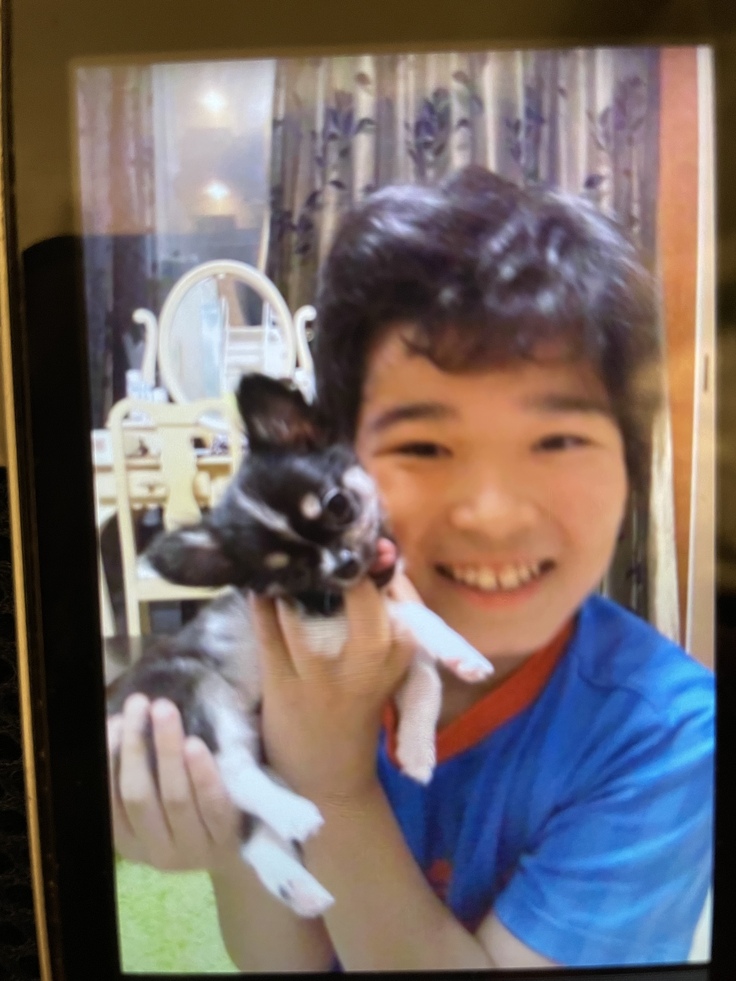 生後2ヶ月のみつ豆と息子