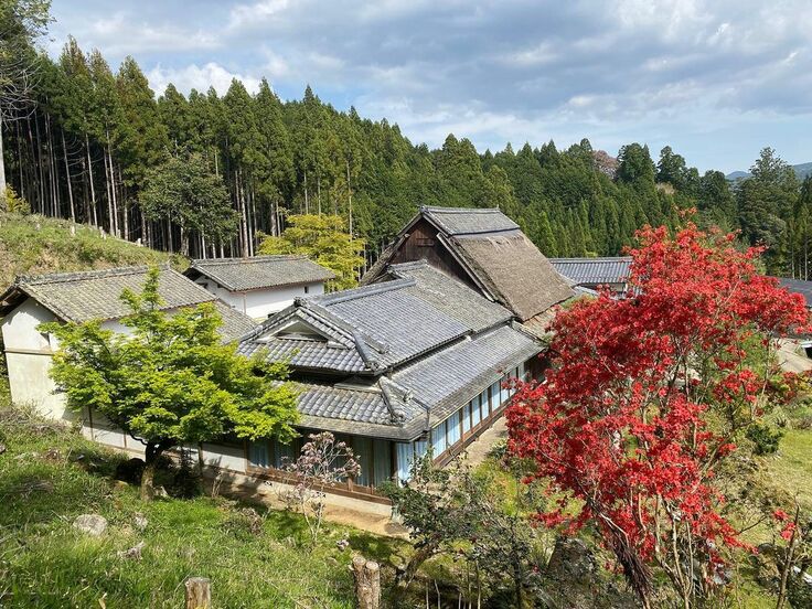自然と古民家が一体となっている原風景