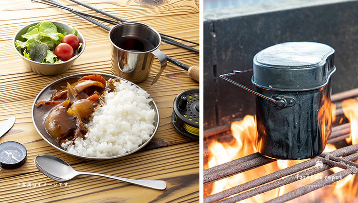 カレーライス作りとご飯炊き体験