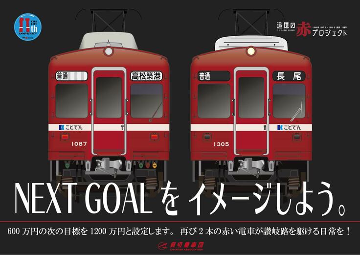 御礼】300万円突破致しました！！現況と今後の施策について 赤い電車を