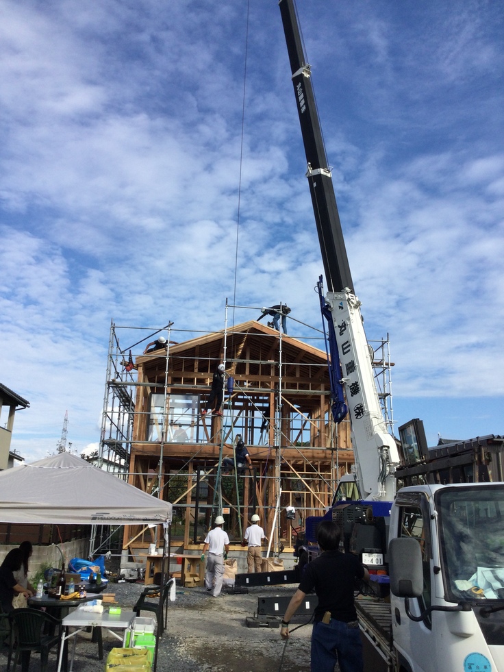 足つぼ温熱サロン　建前　棟上げ