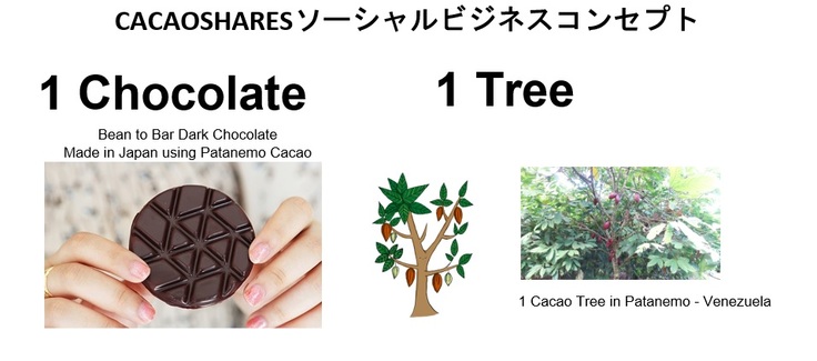 シリアルナンバー入りビーントゥーバー。キャンペーンに寄付された1000円ごとに、パタネモ村に新しいカカオの苗木を贈ります