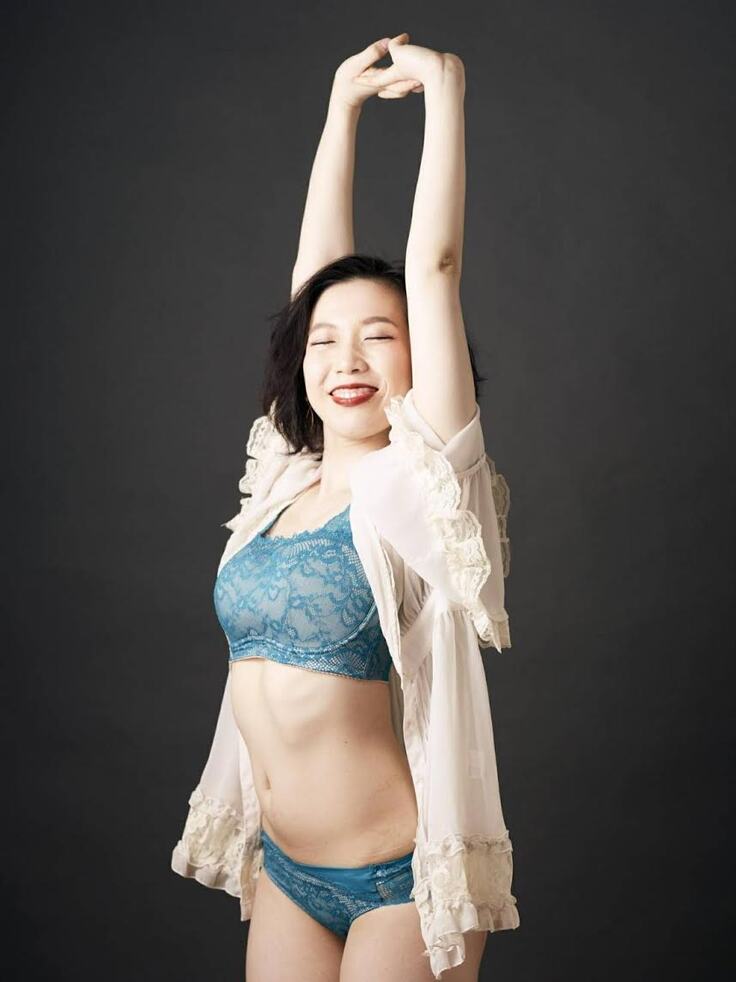 モデル：乳がんサバイバーのmanamiさん