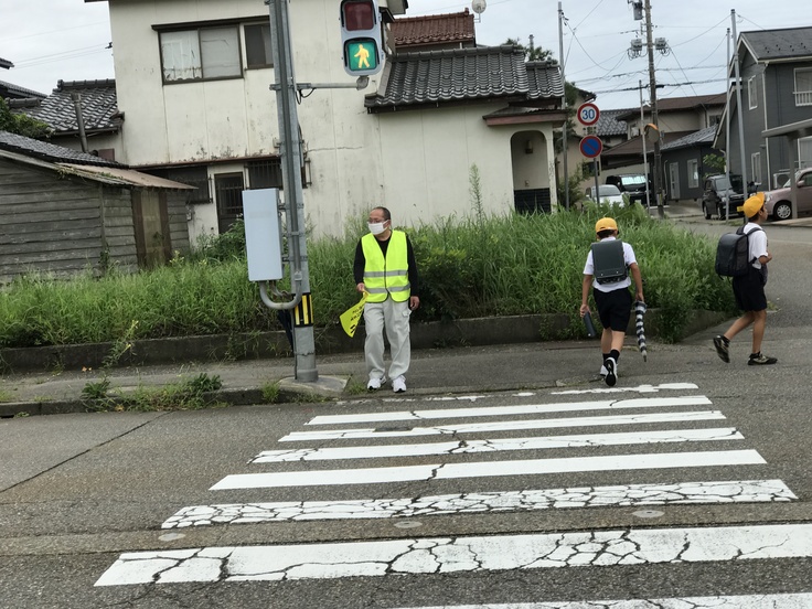 通学路の見守り