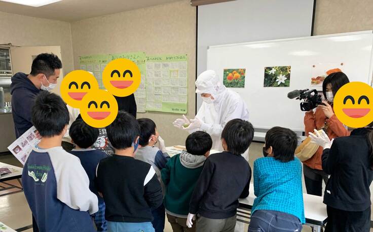 和菓子づくりイベントの様子