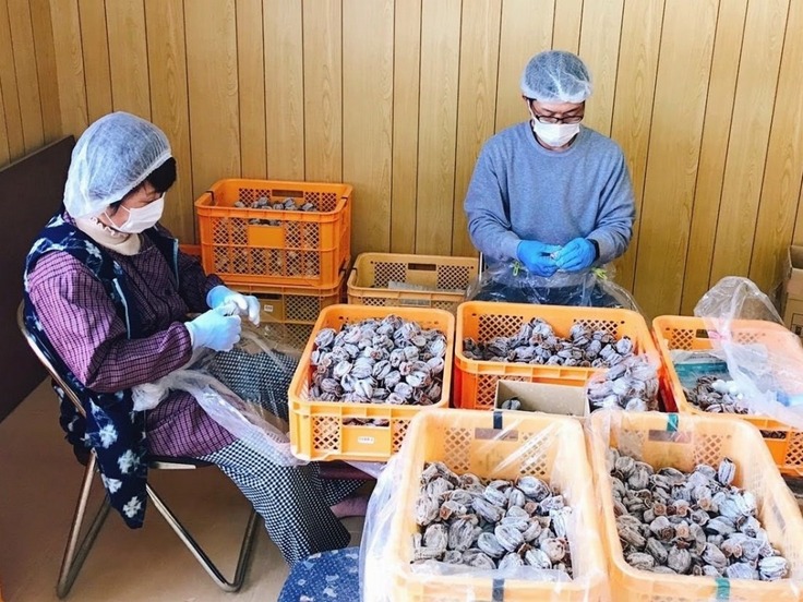 中の繊維を壊して柔らかくします