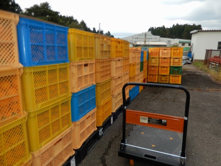 コンテナに入れて保管します