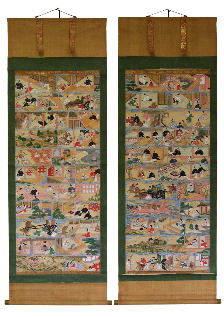 掛軸「稲吉老松神社菅公縁起絵」