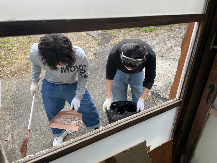 解体作業の様子