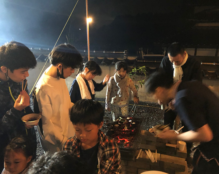 BBQでイノシシ