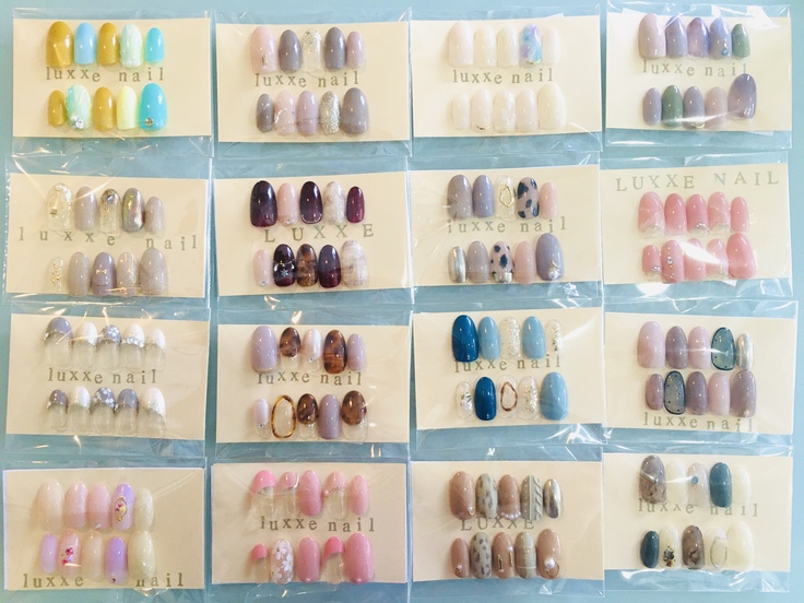 梱包後のネイルチップ