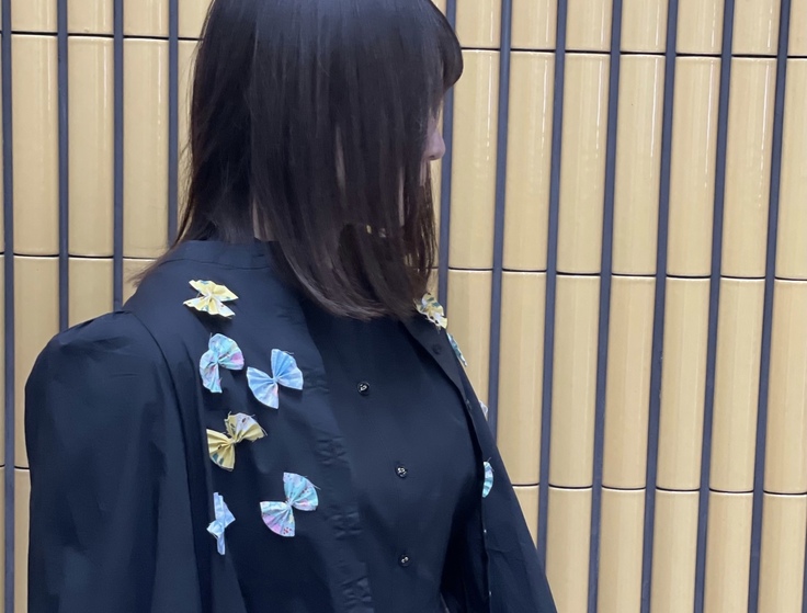 端切れでリボンリメイク