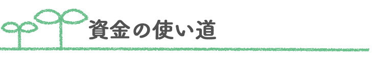 資金の使い道