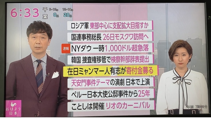 メディア掲載】NHKおはよう日本に取り上げて頂きました！  【クーデターから1年】ミャンマーで困窮する人々に医療・食糧支援を。（ミャンマーの平和を創る会（ချစ်ချစ်ခင်ခင်） 2022/04/25  投稿） - クラウドファンディング READYFOR