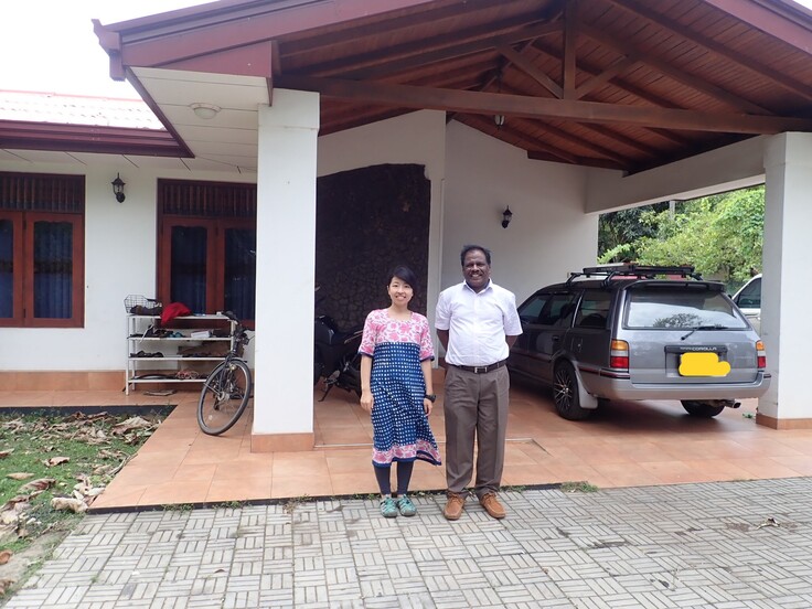 本プロジェクトの主催者はこの二人です（2018年8月スリランカにて）