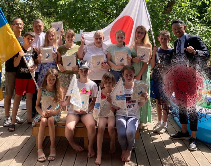 競泳五輪金メダリストの北島康介氏が来訪