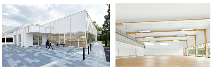 フランスで最初のヘンプクリート・ブロックで建設された、新しい公共ビル