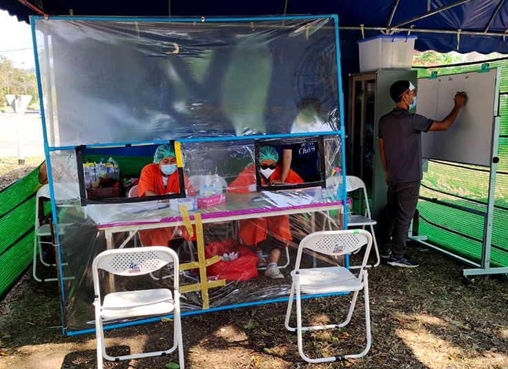 移動式抗原検査キットチェックステーション