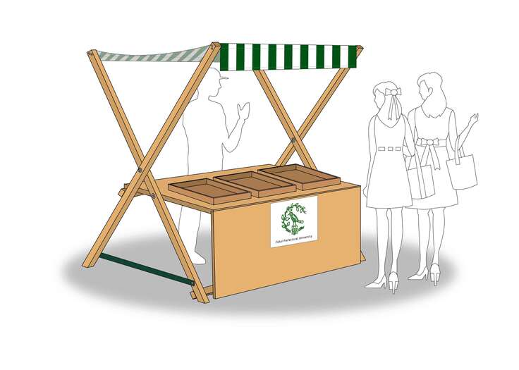 マルシェに使う販売台