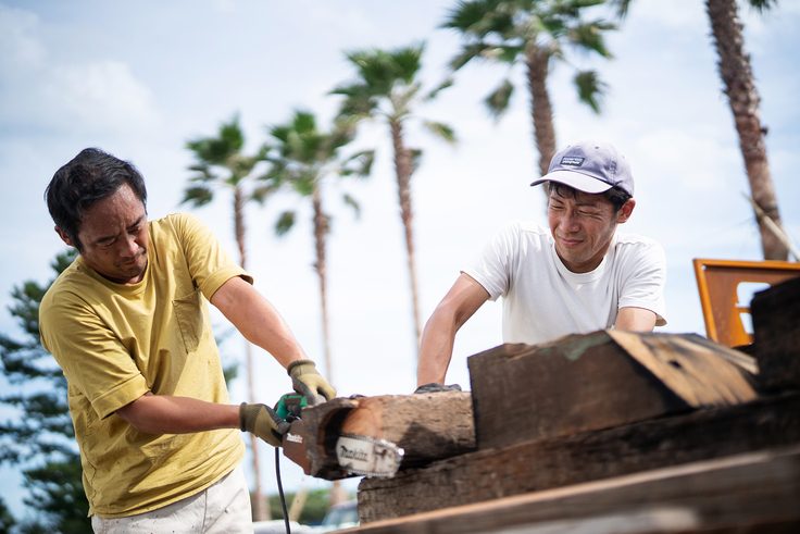 カワウチタウン建設中