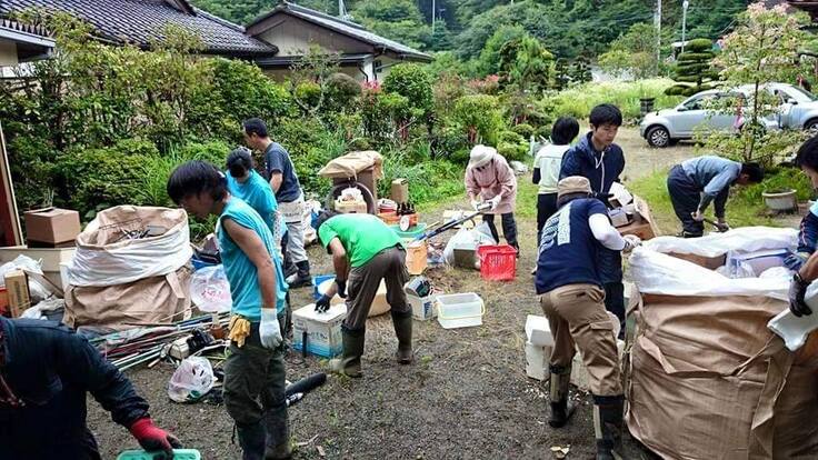 福興浜団の活動（家の片付け）