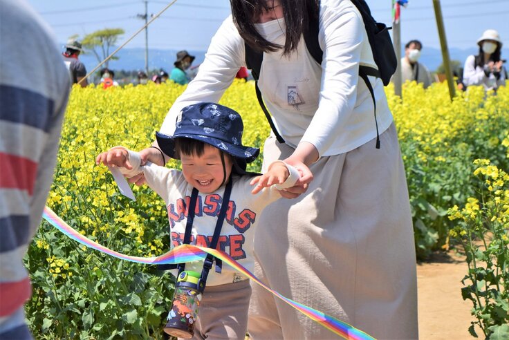 福興浜団の活動（なの花めいろ）