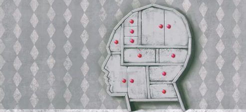 頭の中に引き出しがある画像