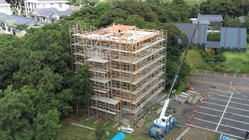 脱炭素社会に資する無垢製材現し4階建木造ビルプロジェクト のトップ画像