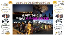 早春の「八千代新川千本桜」ecoライトアップをより美しく のトップ画像