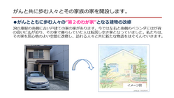 がんと共に歩む人々とその家族の家開設 のトップ画像