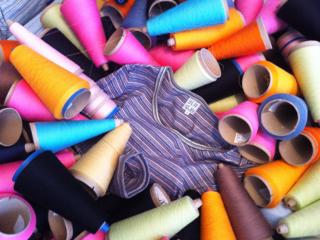 工場の残った糸から生まれる1点ものエコブランドを作りたい。 のトップ画像