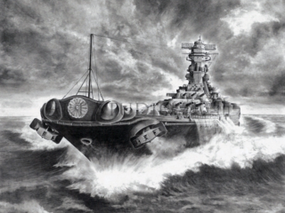 靖國神社・奉納展示記念！鉛筆艦船画家「菅野泰紀」初の画集制作 のトップ画像