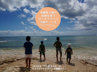 沖縄美ら海の危機を救うビーチクリーン活動チームをつくりたい。 のトップ画像