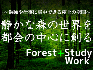 勉強や仕事に集中できる空間…静かな森の中の世界を都会の中心で のトップ画像
