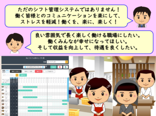 ＷＥＢ上で一括管理。働くを楽にする店舗運営支援システム のトップ画像