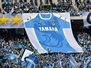 ジュビロ磐田ビッグユニフォーム幕を製作２０１９ のトップ画像