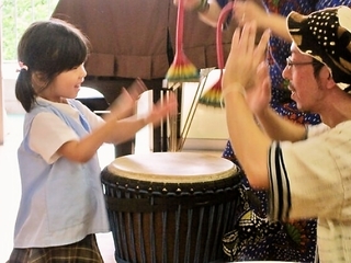 福岡と関西の保育園や福祉作業所でアフリカ音楽の体感イベントを